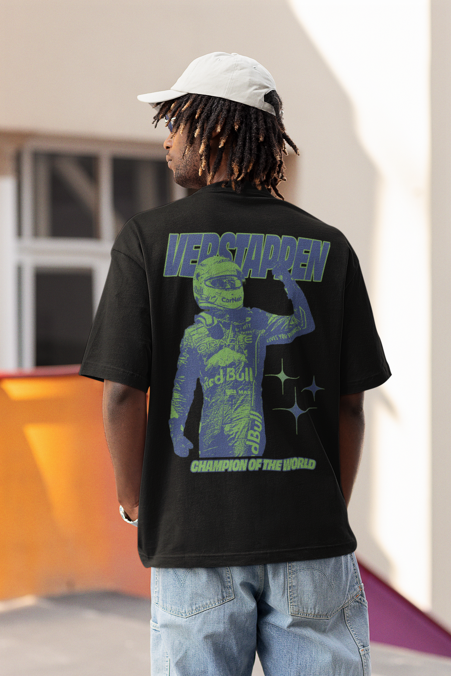 Max Verstappen 'Champion of the world' Premium oversized T-Shirt MEN