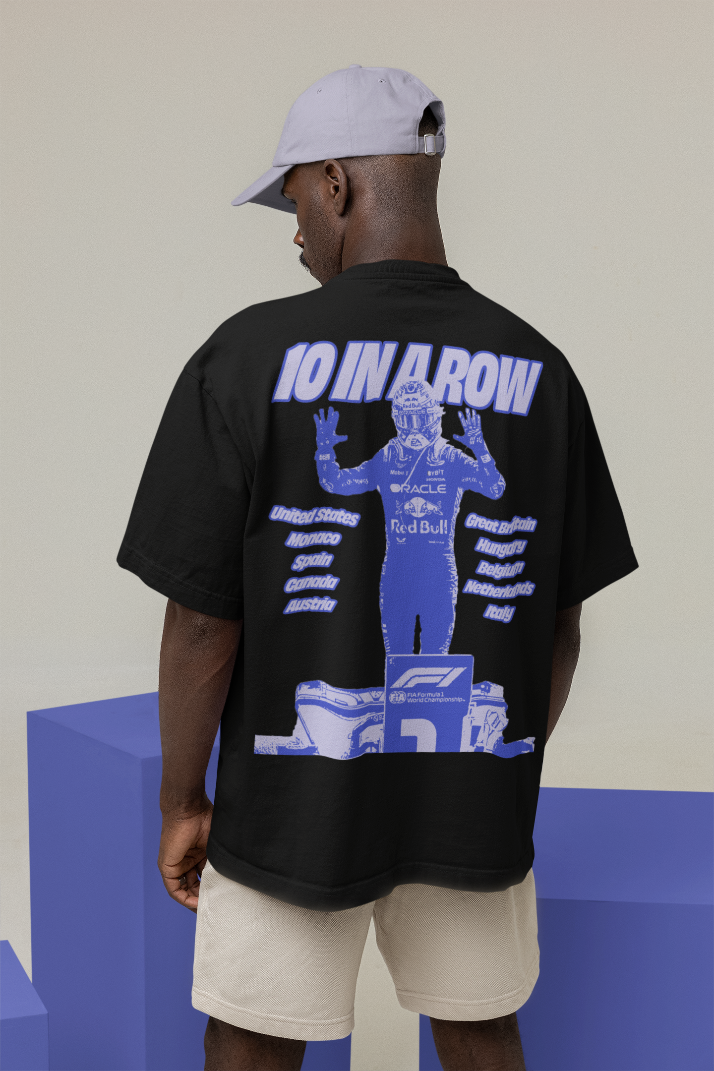 Max Verstappen '10 in a row' Premium oversized T-Shirt MEN