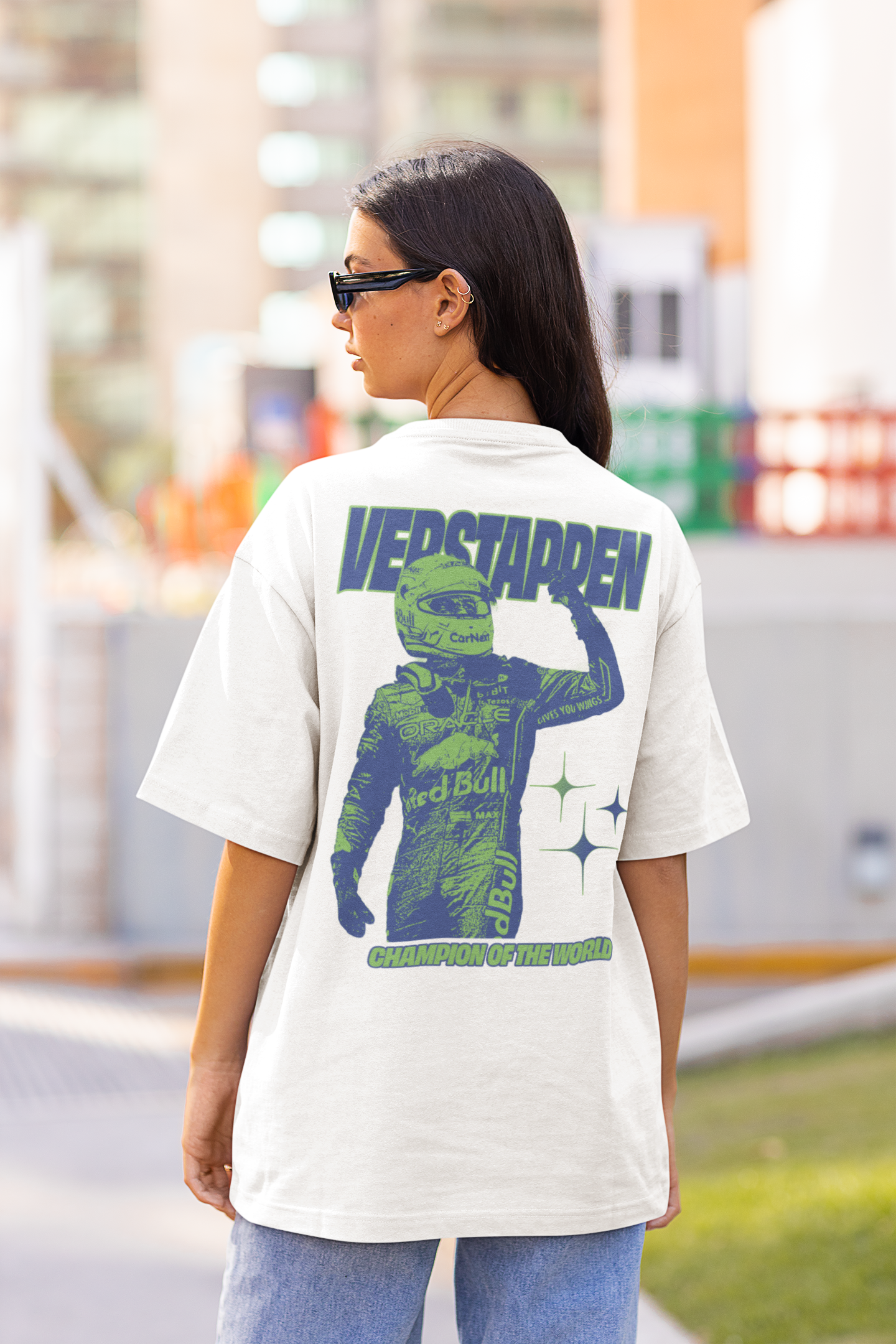 Max Verstappen Champion of the world oversized T Shirt WOMEN