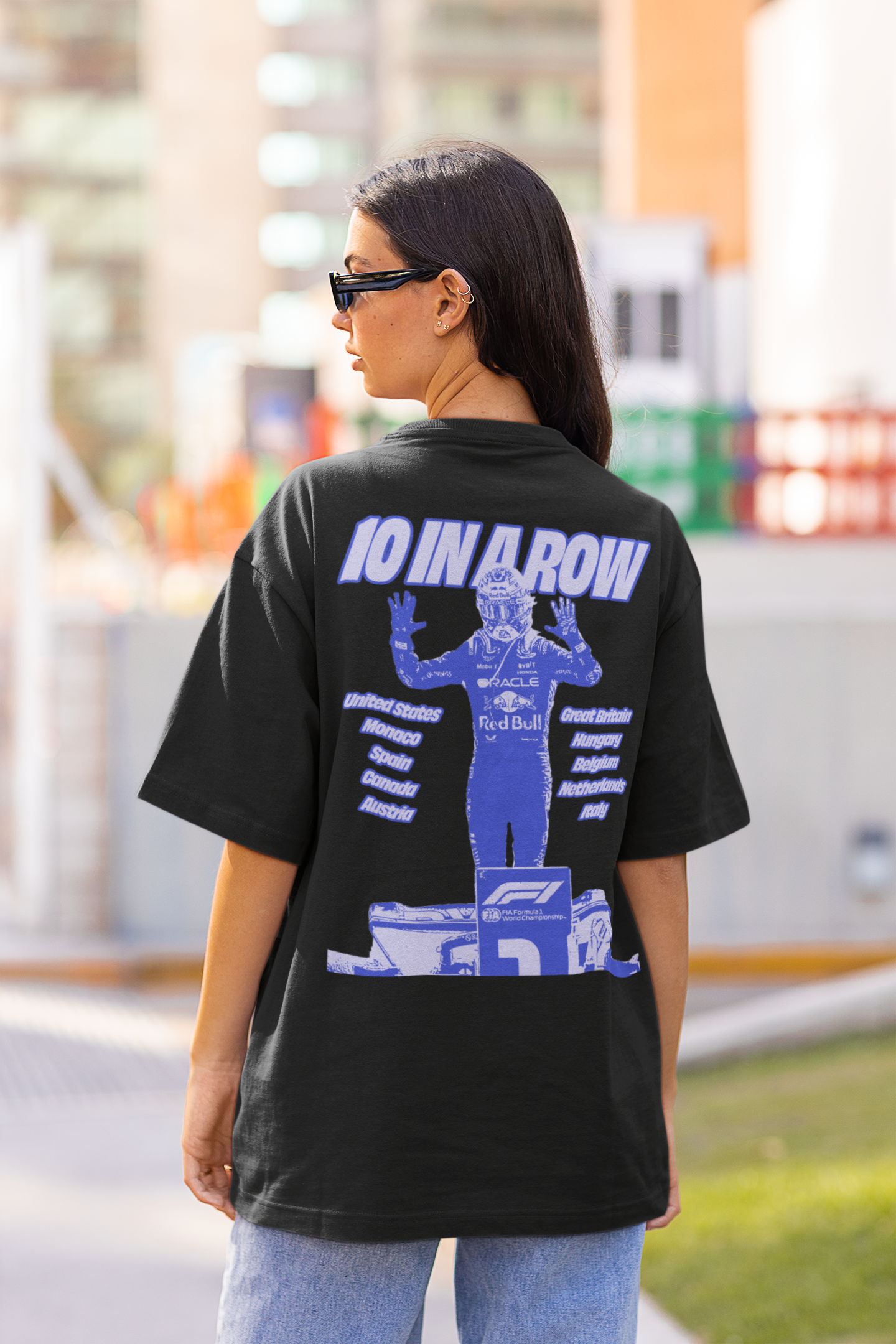 Max Verstappen '10 in a row' Premium oversized T-Shirt WOMEN