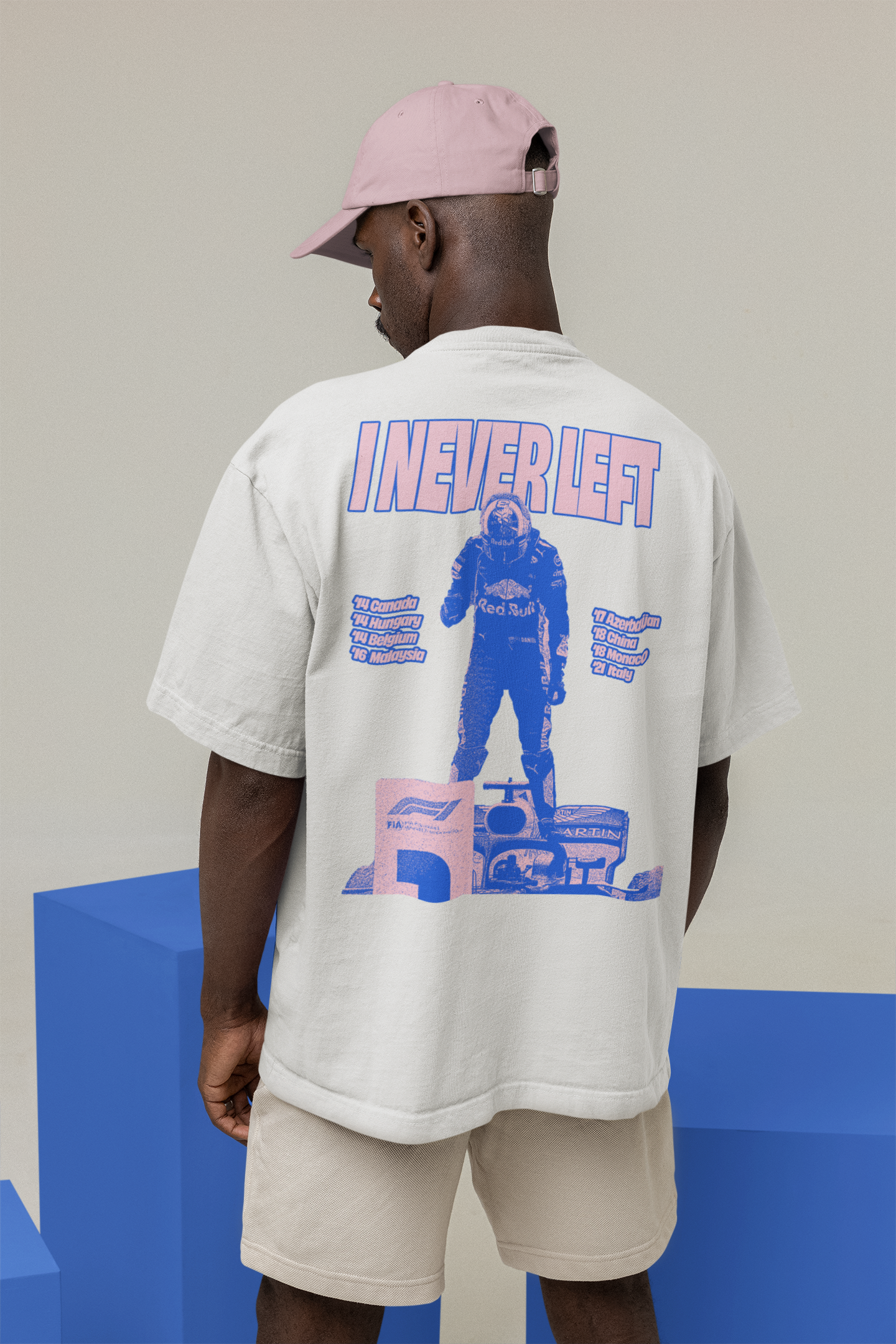 Daniel Ricciardo I never left oversized T Shirt MEN Stint Apparel