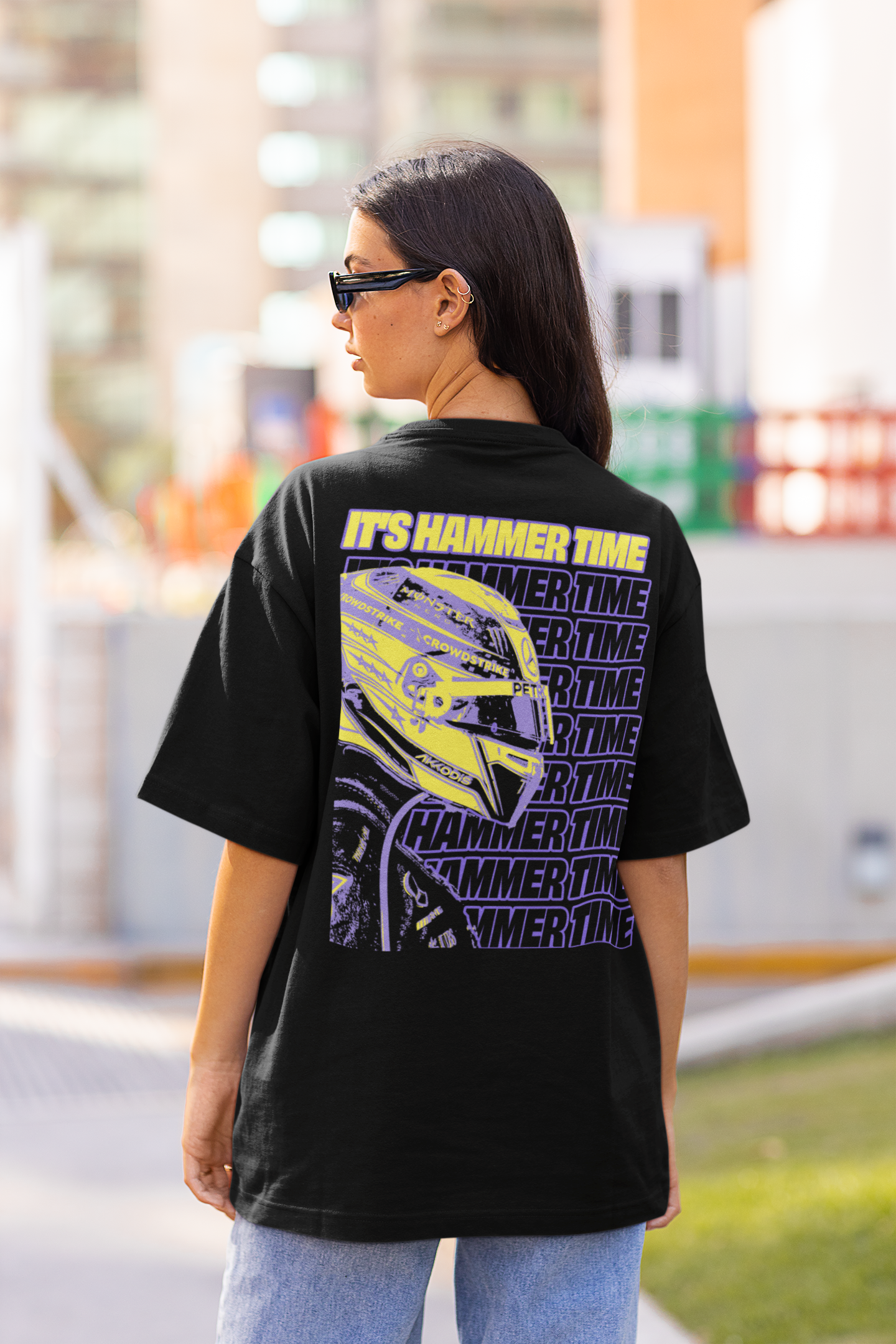 Lewis Hamilton 'It's Hammer Time' oversized T-shirt WOMEN – Stint Apparel