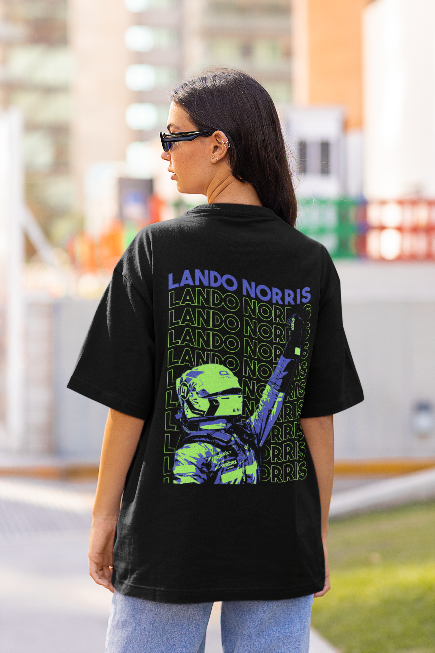 Lando Norris 'Neon' Premium oversized T-shirt WOMEN – Stint Apparel