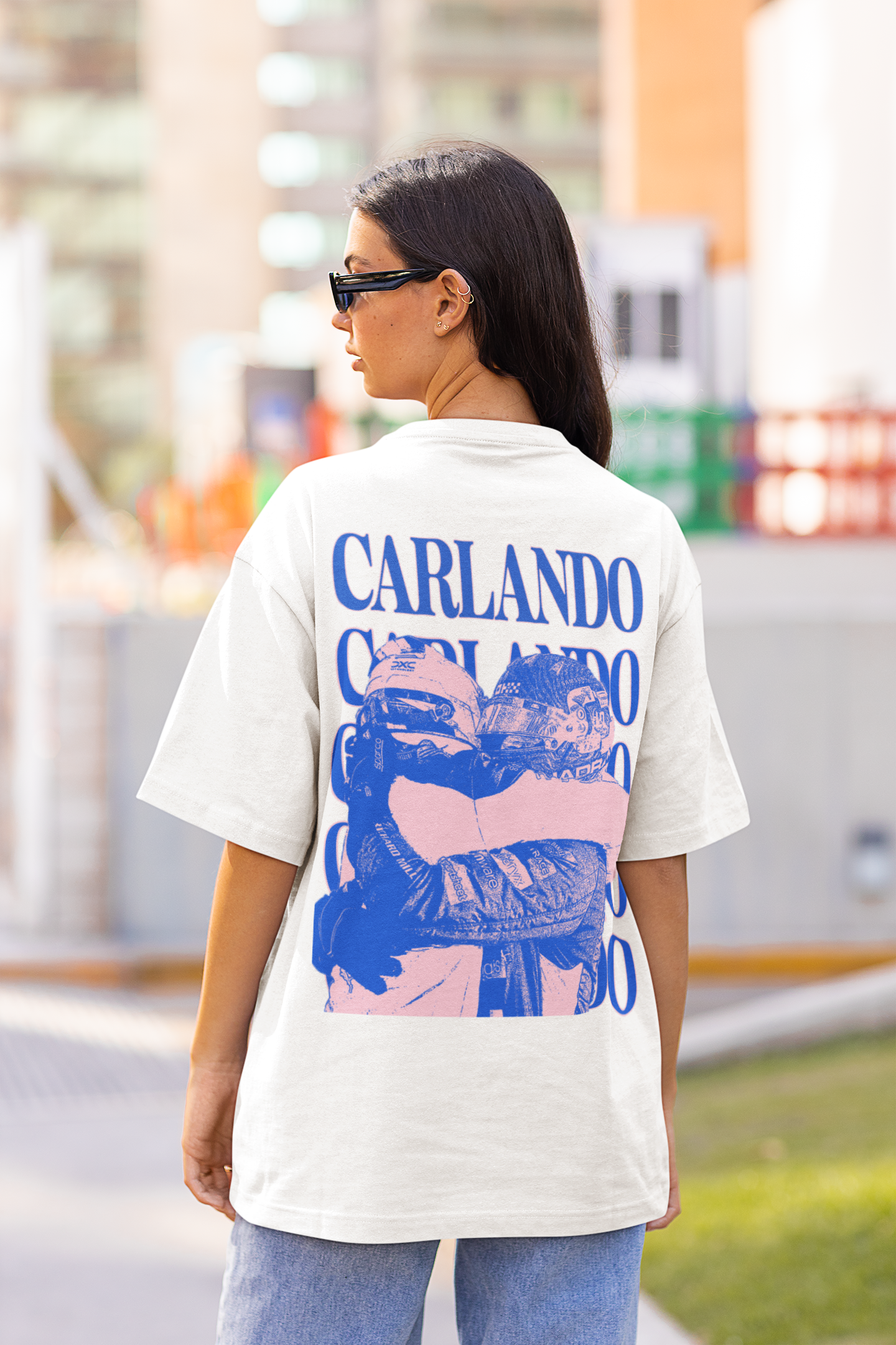 Carlando Singapore Premium oversized T-Shirt WOMEN white